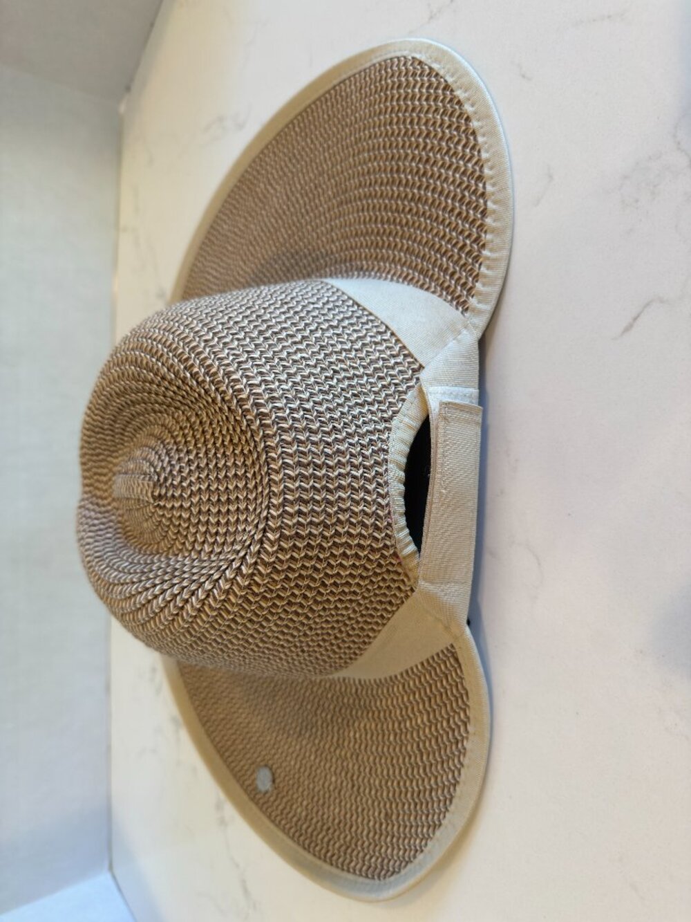 CALIA Sedona Hat Natural/Brown Straw Wide Brim Sun Hat NWT - Picture 8 of 13